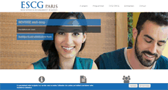 Desktop Screenshot of escg-paris.com